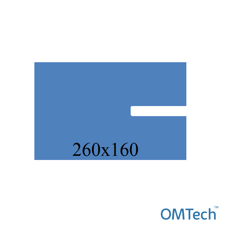 Покриття операційне OMTech™ для ортопедії №1 260см х 160см з U-подібним адгезивним операційним полем 100см х 20см (по короткій стороні) (СМС - 35 г/м2)